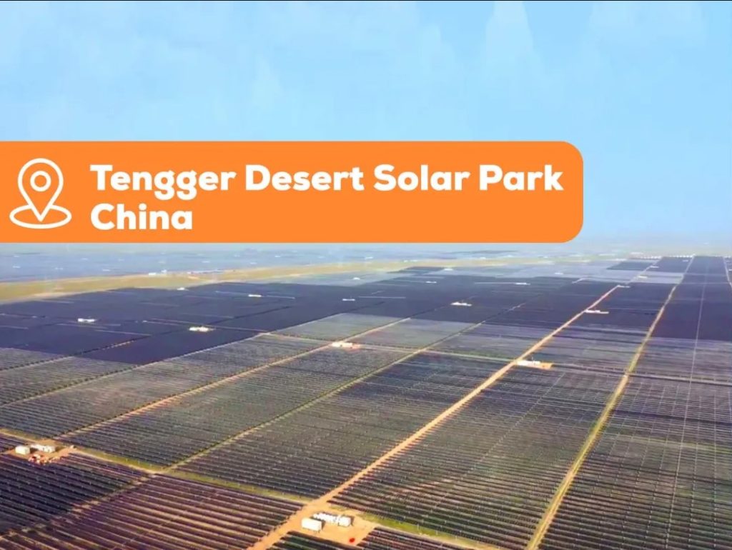image of the world's most successful solar energy farm